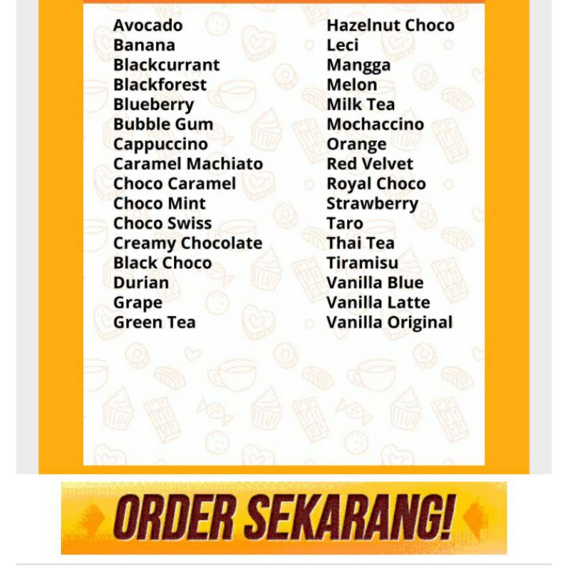 

Bubuk Minuman Sachet