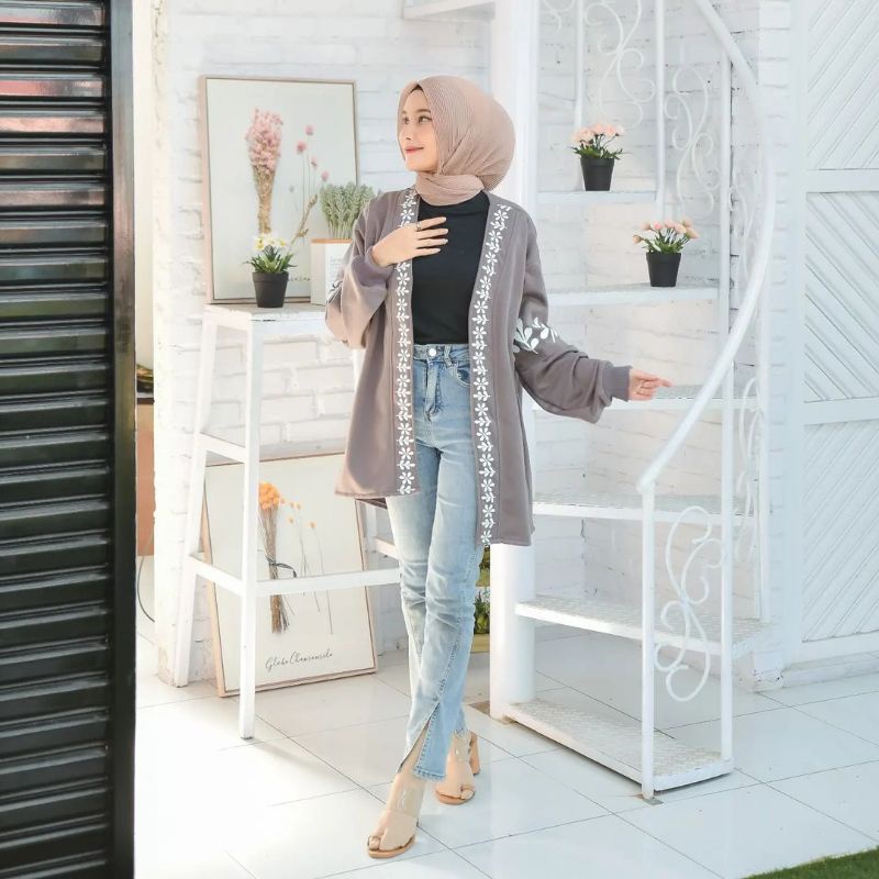 Cappadocia Outher Wanita Kekinian | Outer Cardigan Wanita Oversize | Kardigan Wanita Bahan Fleece