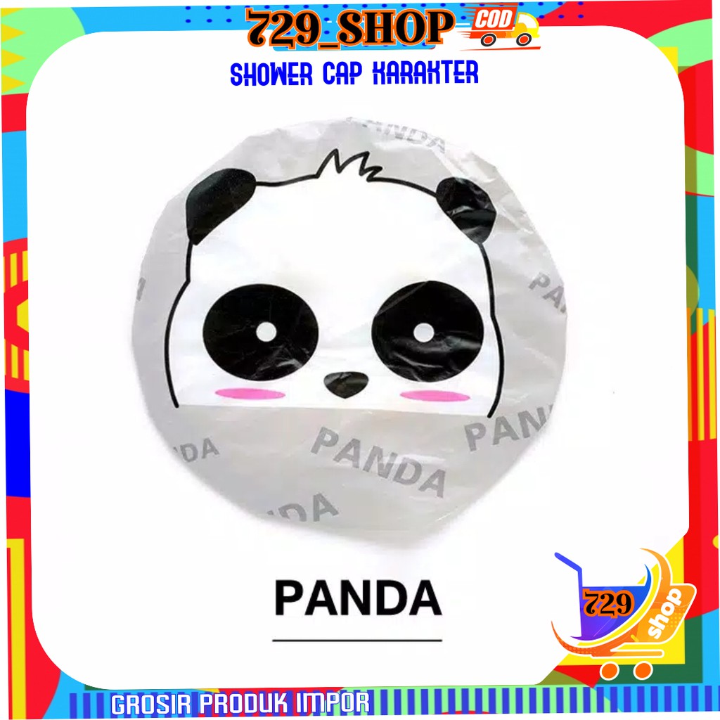Shower Cap Karakter Korean Style Import Best Seller