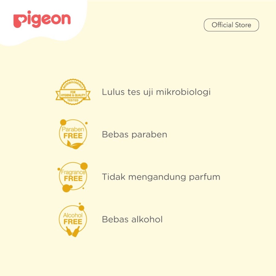 PIGEON Hand and Mouth Wet Tissue - 60 Sheets | Tisu Basah Bayi