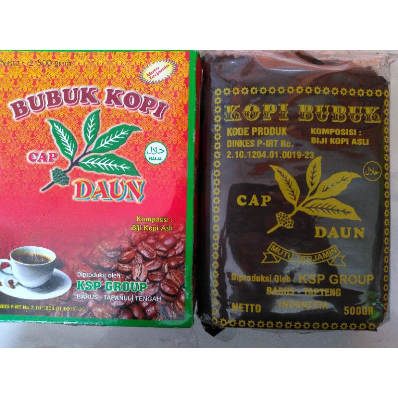 Jual Kopi Bubuk Cap Daun Asli Barus Shopee Indonesia