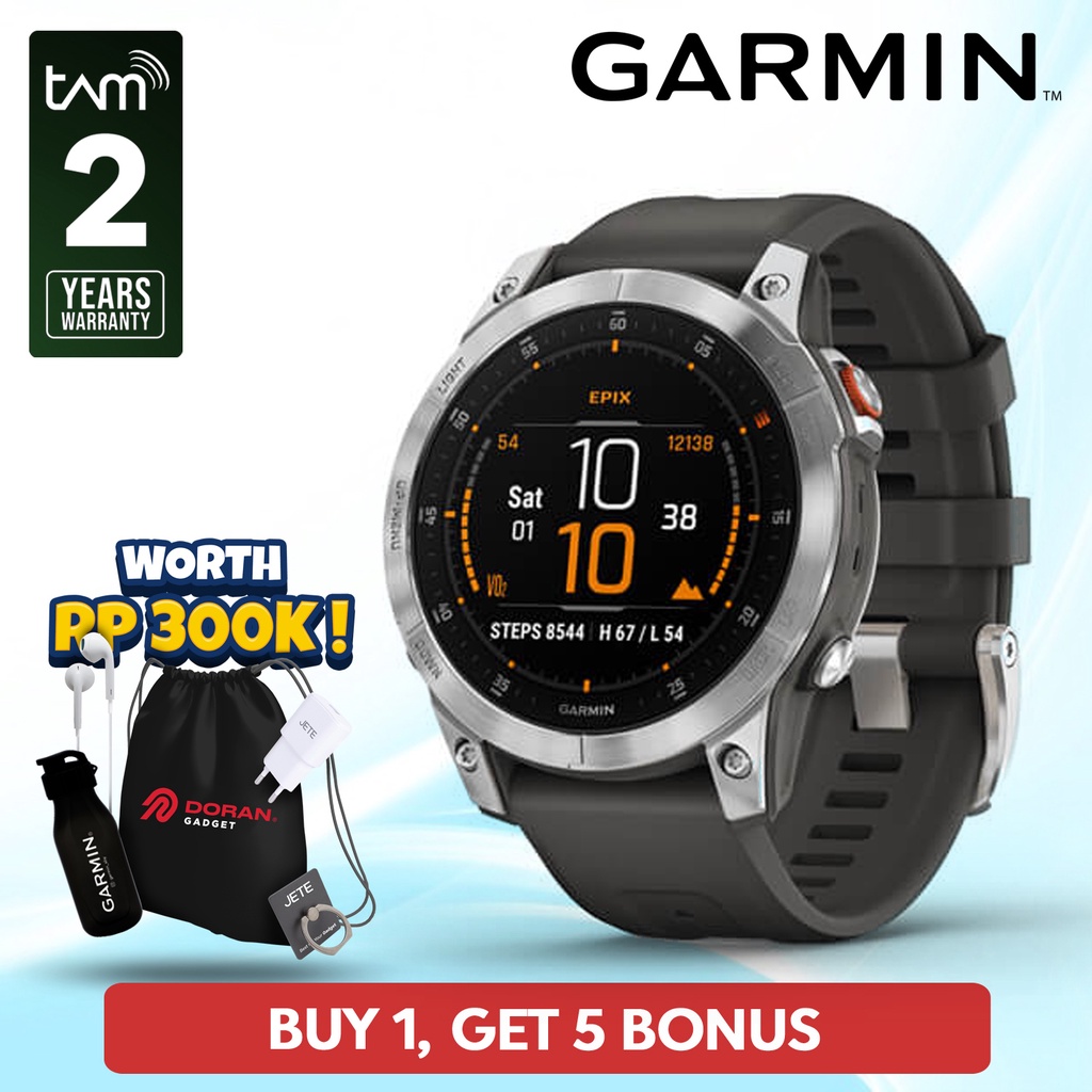 Garmin Epix 2 Smartwatch - Jam Tangan Digital Canggih
