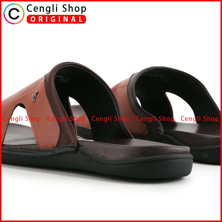 PLAYBOY SANDAL KULIT CASUAL PRIA ORIGINAL TERBARU BRANDED COKLAT PLD4