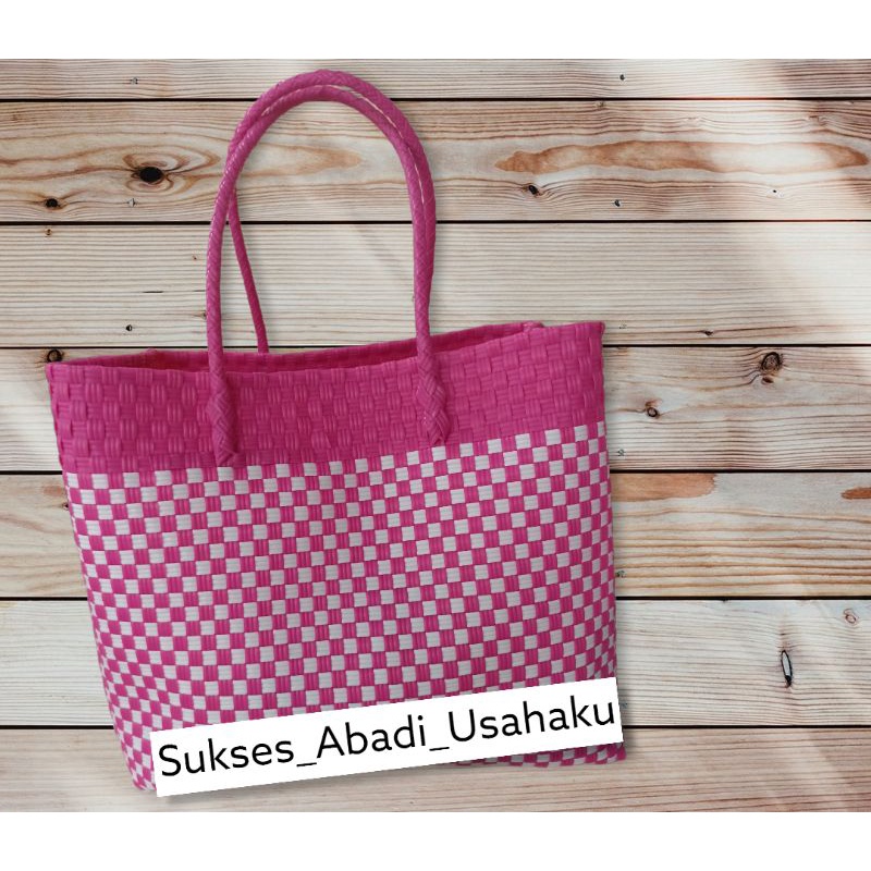 (Ready stok) Tas Anyam Jali Jumbo /TAS ANYAM JALI BOX MUAT 4 KEBEN