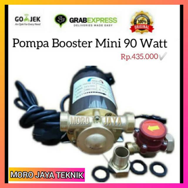 Pompa Booster Kamar Mandi Pompa Pendorong Water Heater Kamar Mandi Automatis 90 Watt