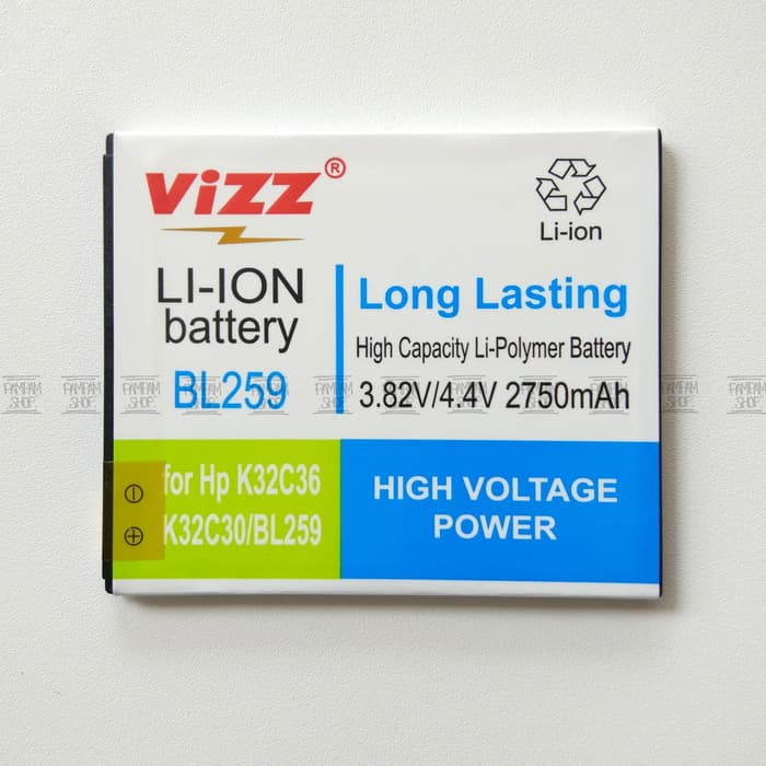 BARU  Baterai Vizz Double Power Original Lenovo BL259 Vibe K5 K5 Plus K5+