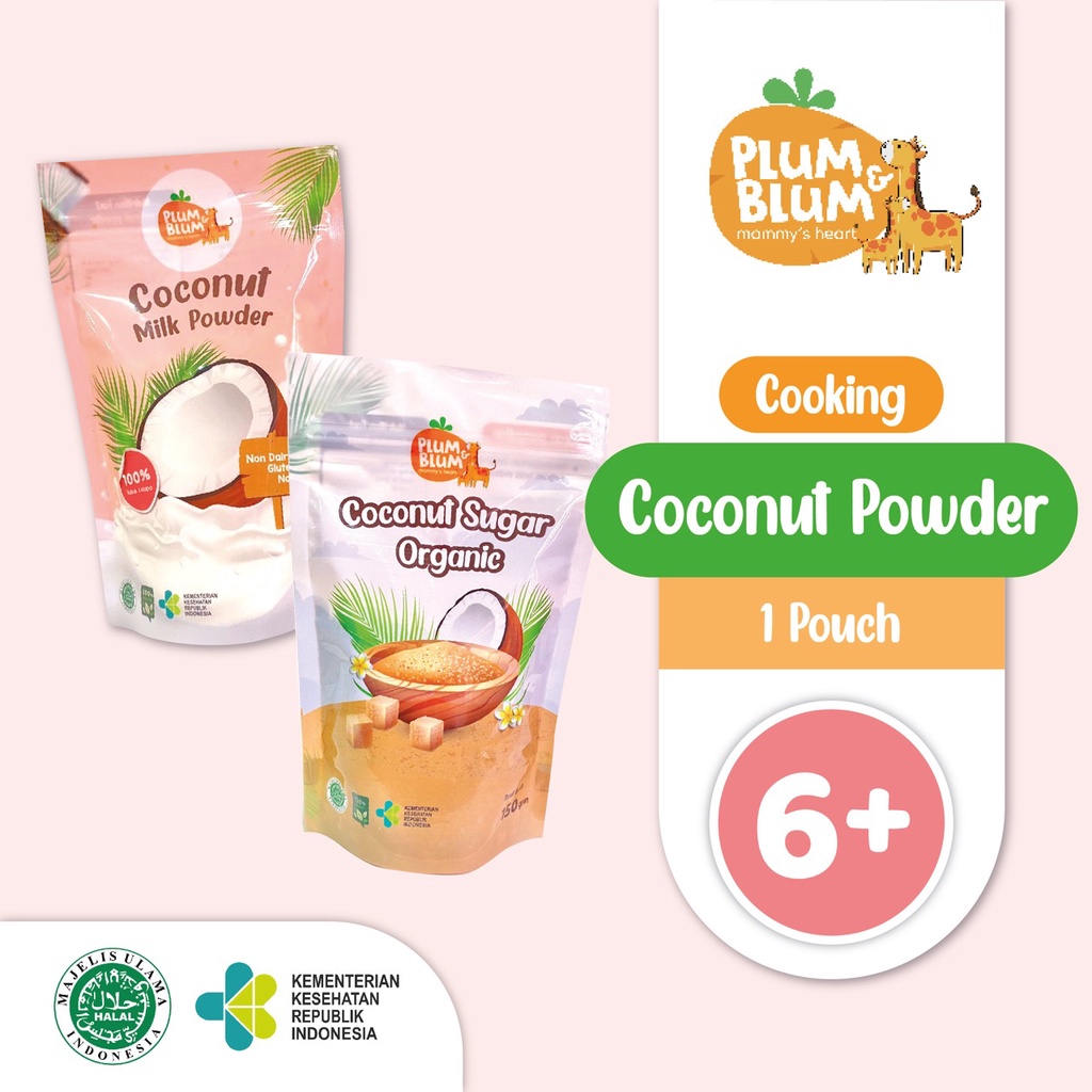 Jual Plum & Blum Coconut Milk Powder Coconut Sugar BB Booster - 150 Gr ...