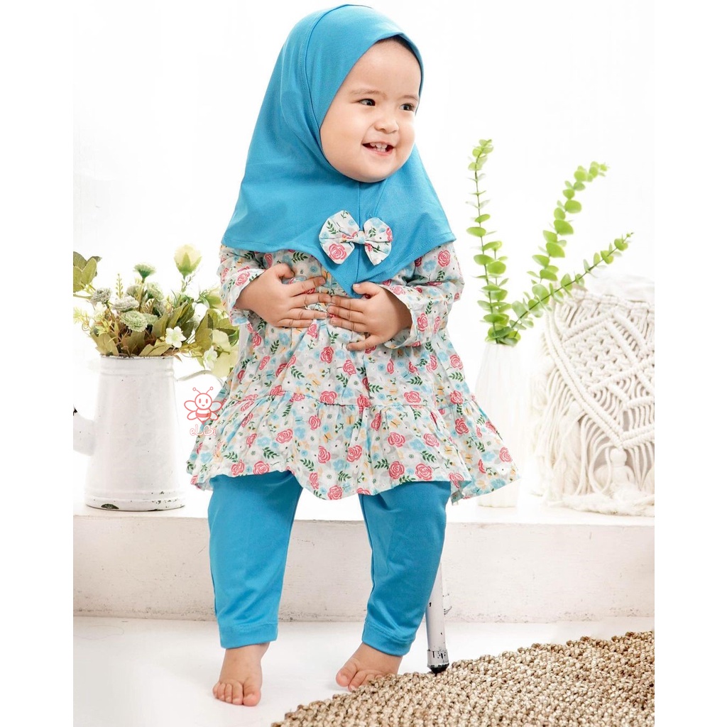 Gamis Anak Perempuan 1-6 Tahun / Baju Muslim Anak Taalia / Baju Muslim Anak Perempuan Cantik