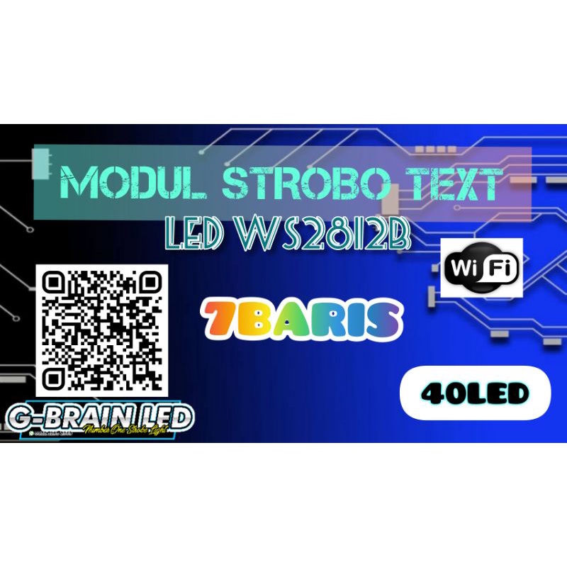 MODULSTROBO RUNNING TEKS MINI 7BARIS LED WS2812B