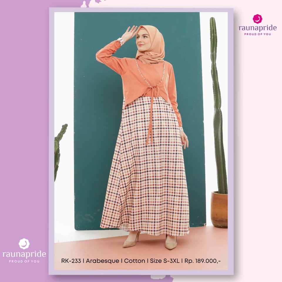 Gamis Rauna Terbaru / RK - 232, 233 / Fashion Muslim