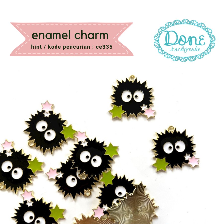 Done handymade charm enamel liontin aksesoris bandul pop ce335