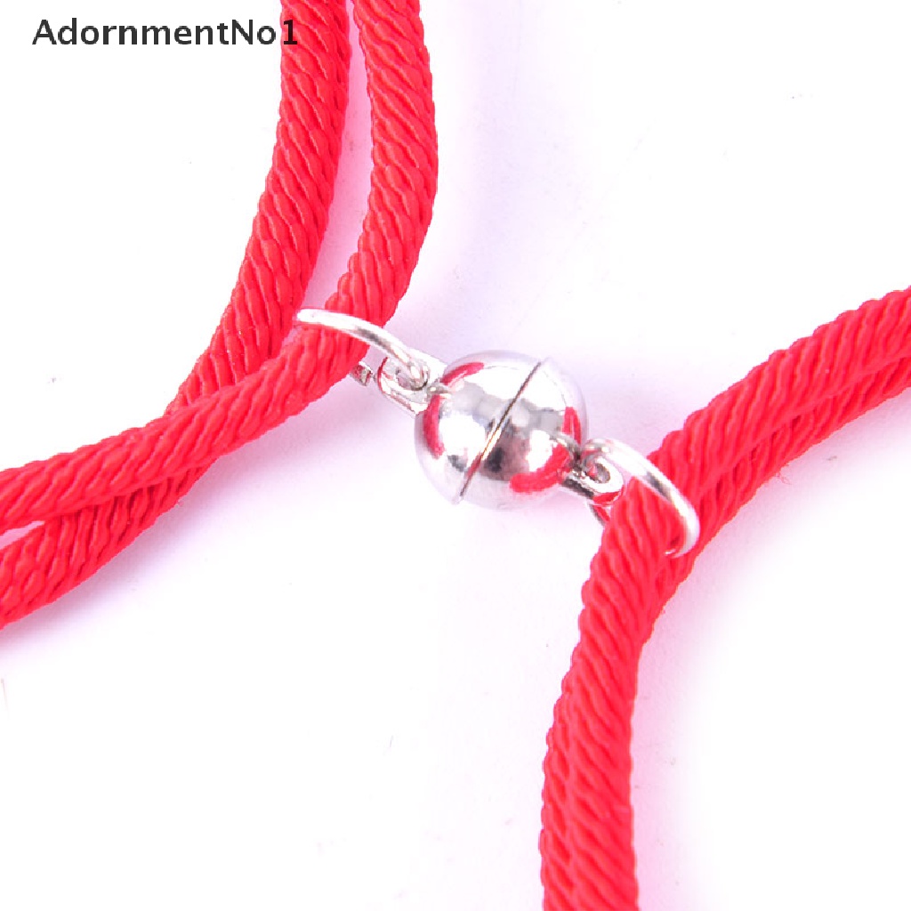 (AdornmentNo1) 2021 1 Pasang Gelang Tangan Pasangan / Pria / Wanita Magnetik Untuk Hadiah