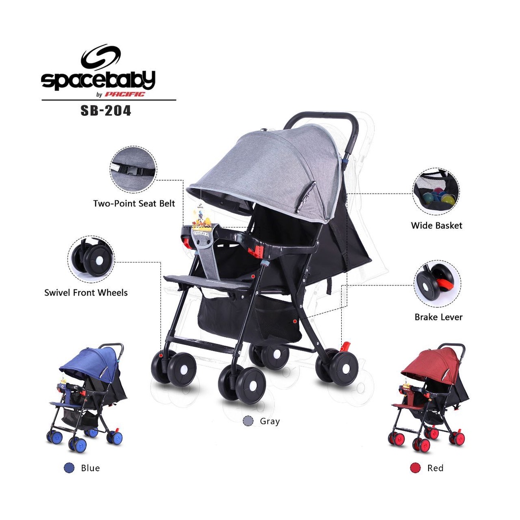 STROLLER SPACE BABY SB 204 - STROLLER BAYI