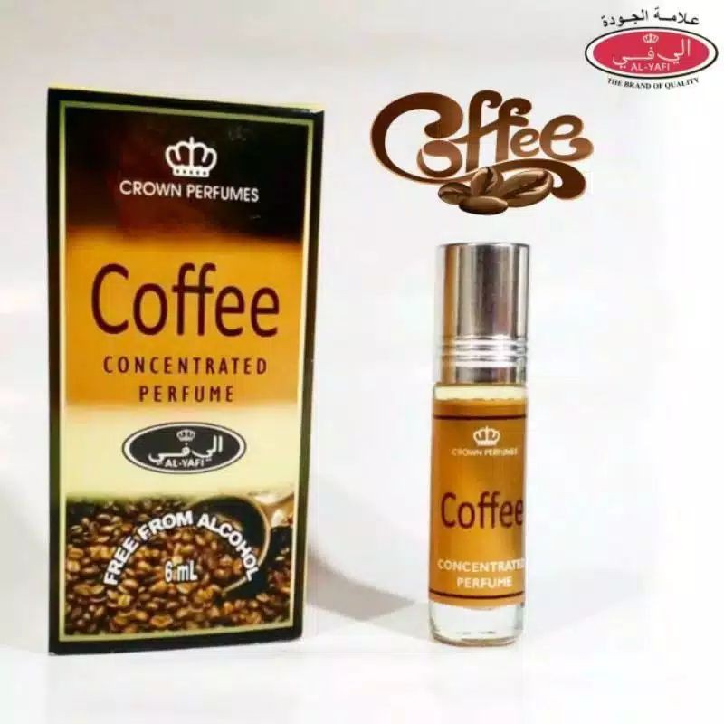 COFFE Parfum Roll on 6ml - MINYAK WANGI - PARFUM COFFE KOPI 6ML GROSIR - MINYAK NON ALKOHOL - HALAL