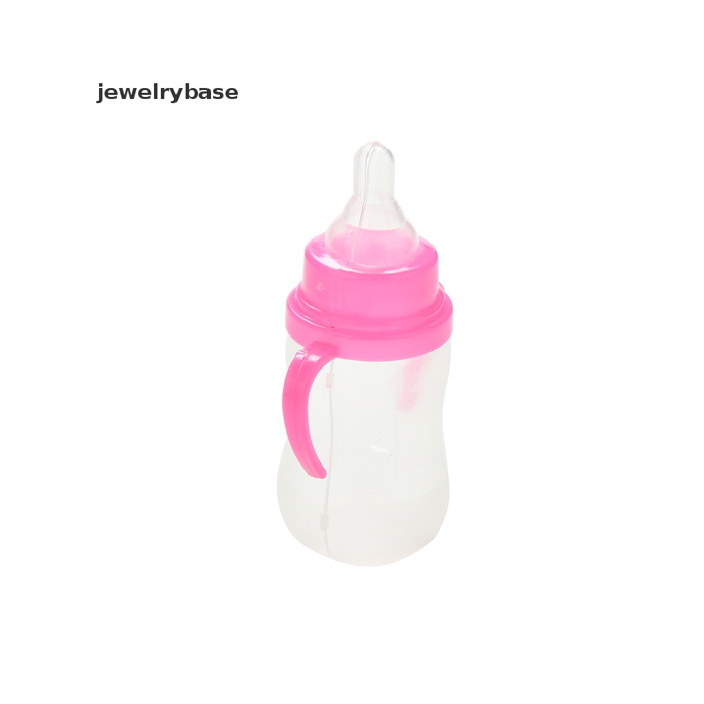 (Base) 1pc Botol Susu Warna Putih Mawar Untuk Boneka Barbie Kelly