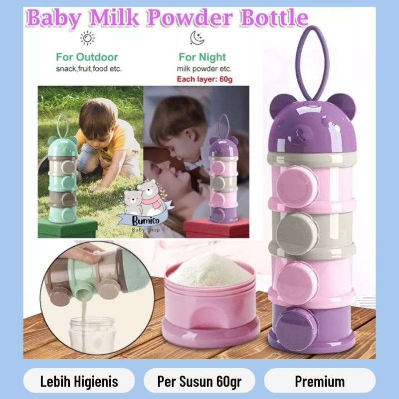 Tempat Susu Box Susu Bubuk Bayi Cemilan Travelling Bayi Tempat Penyimpanan Susu Snack