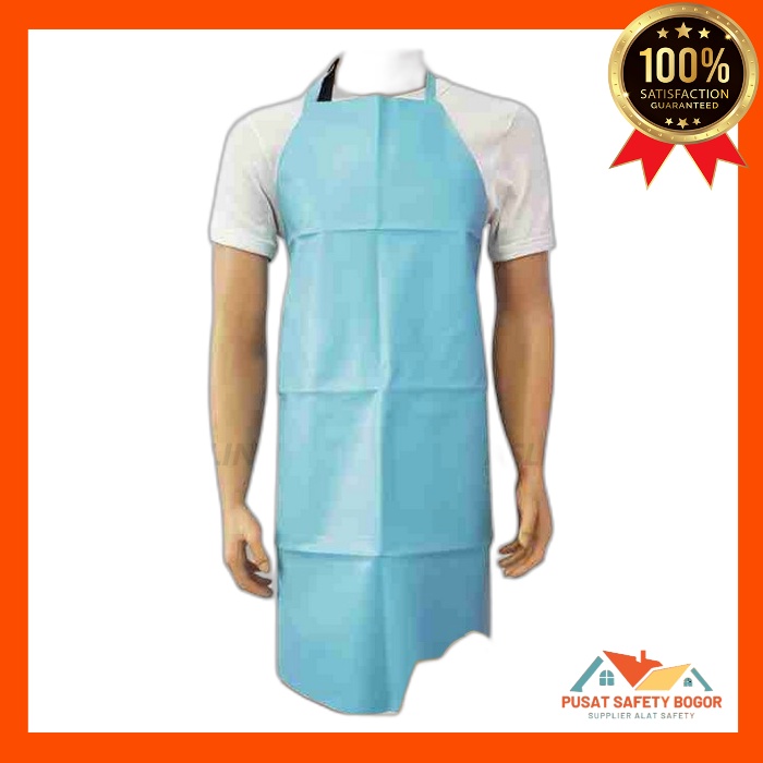 Jual APRON PVC BIRU MUDA 90 CM Shopee Indonesia