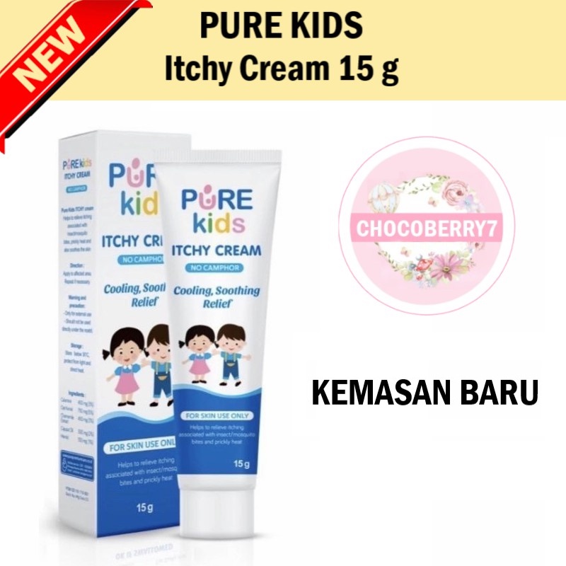 PURE KIDS Itchy Cream 15 g Krim Pereda gatal untuk anak PUREKIDS 15g