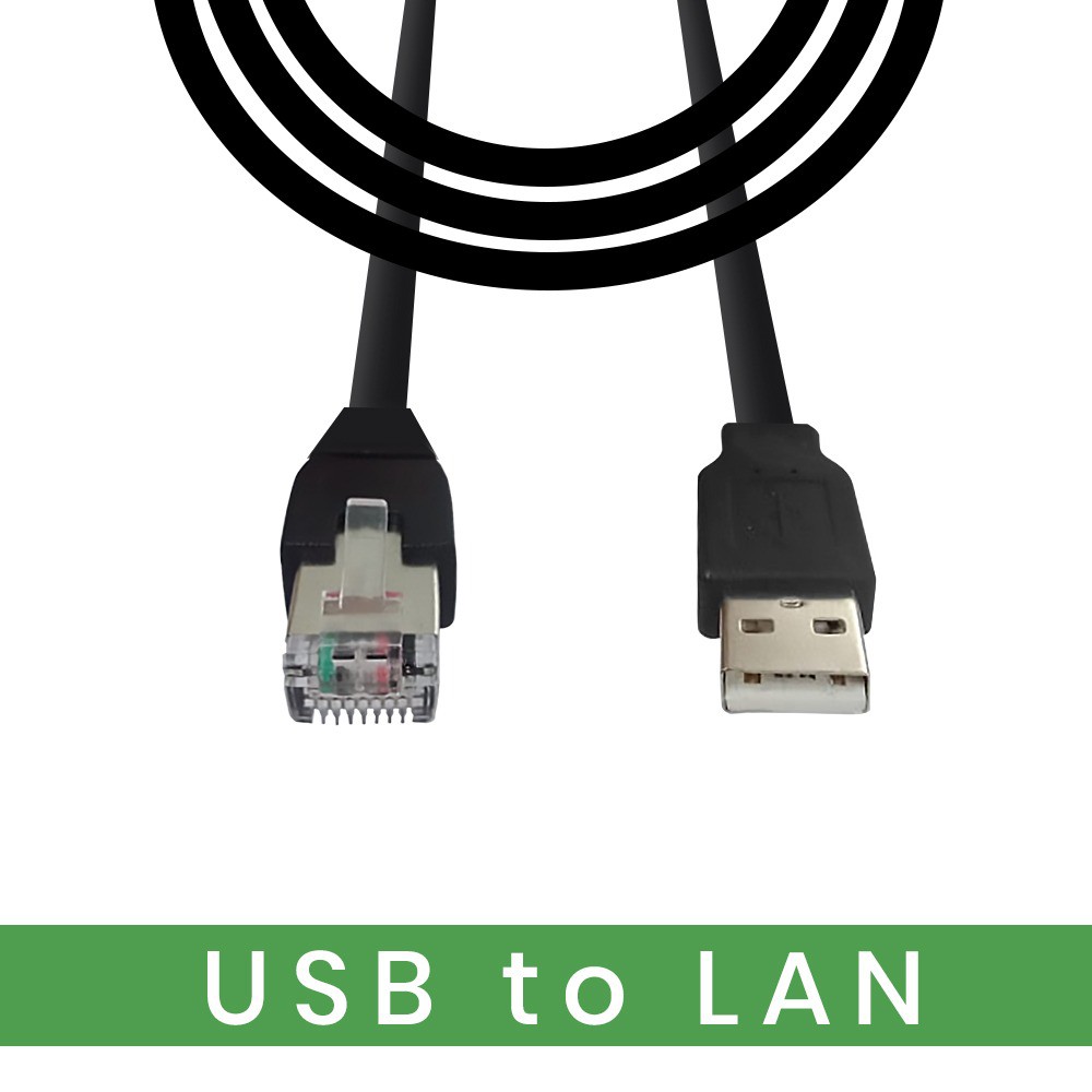 Cable Usb 2.0 to rj45 8 pin console nyk 1.5 meter 480Mbps for printer barcode scanner - Kabel Usb2.0 to lan 8 pin 1.5m