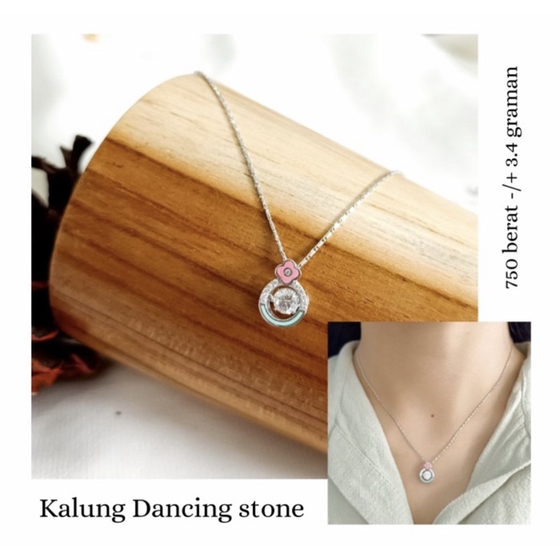 restock....kalung emas asli kadar 750 trixie chain putih