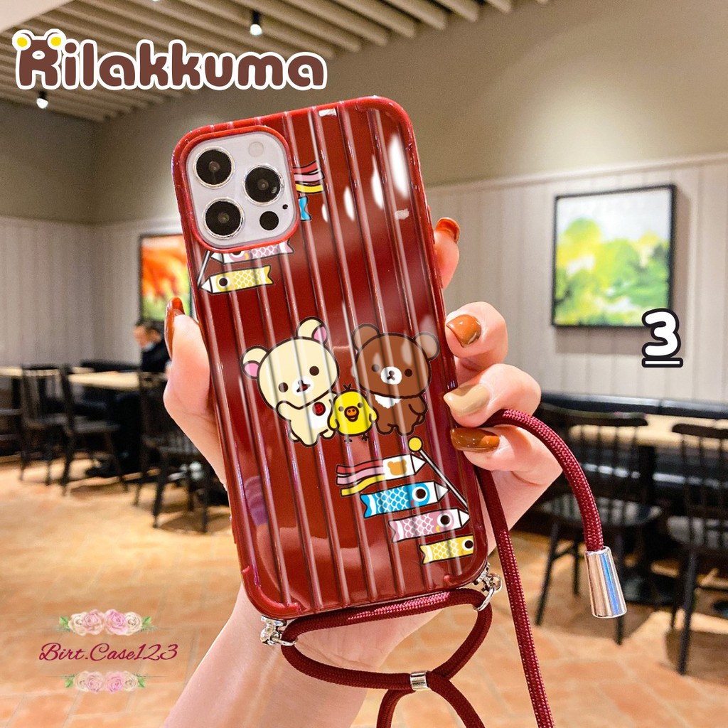 SOFTCASE KOPER SLINGCASE LANYARD RILAKKUMA OPPO VIVO XIAOMI SAMSUNG REALME IPHONE ALL TYPE BC5743