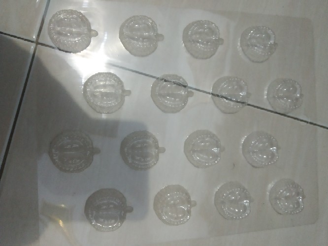 Cetakan Coklat Puding Mika Buah Nanas