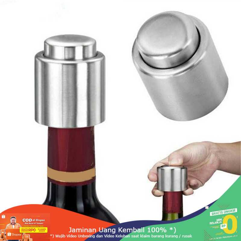 (BISA COD) RVOSTR Tutup Botol Wine Vacuum Sealed - G94529