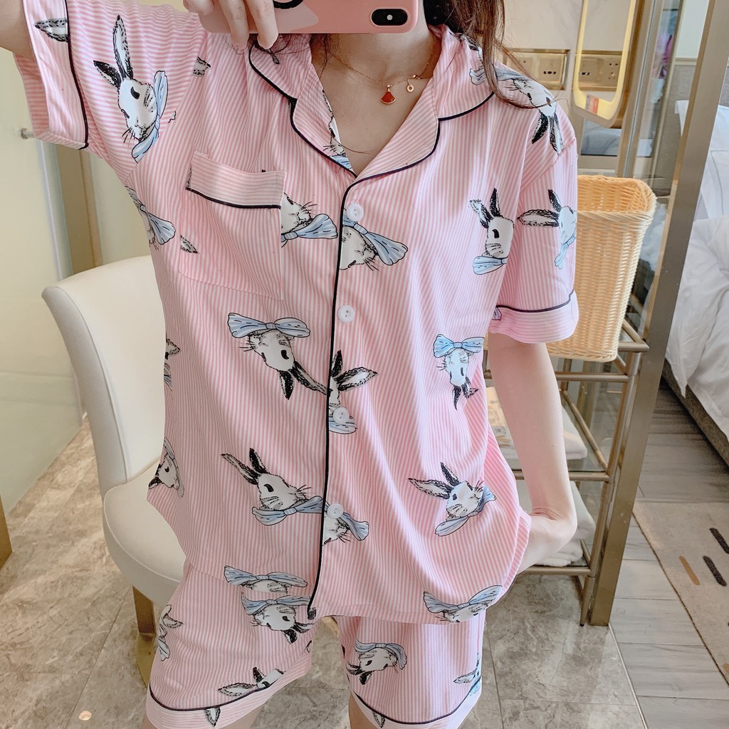 Baju tidur / piyama / sleepwear wanita bahan import murah BTB020-1