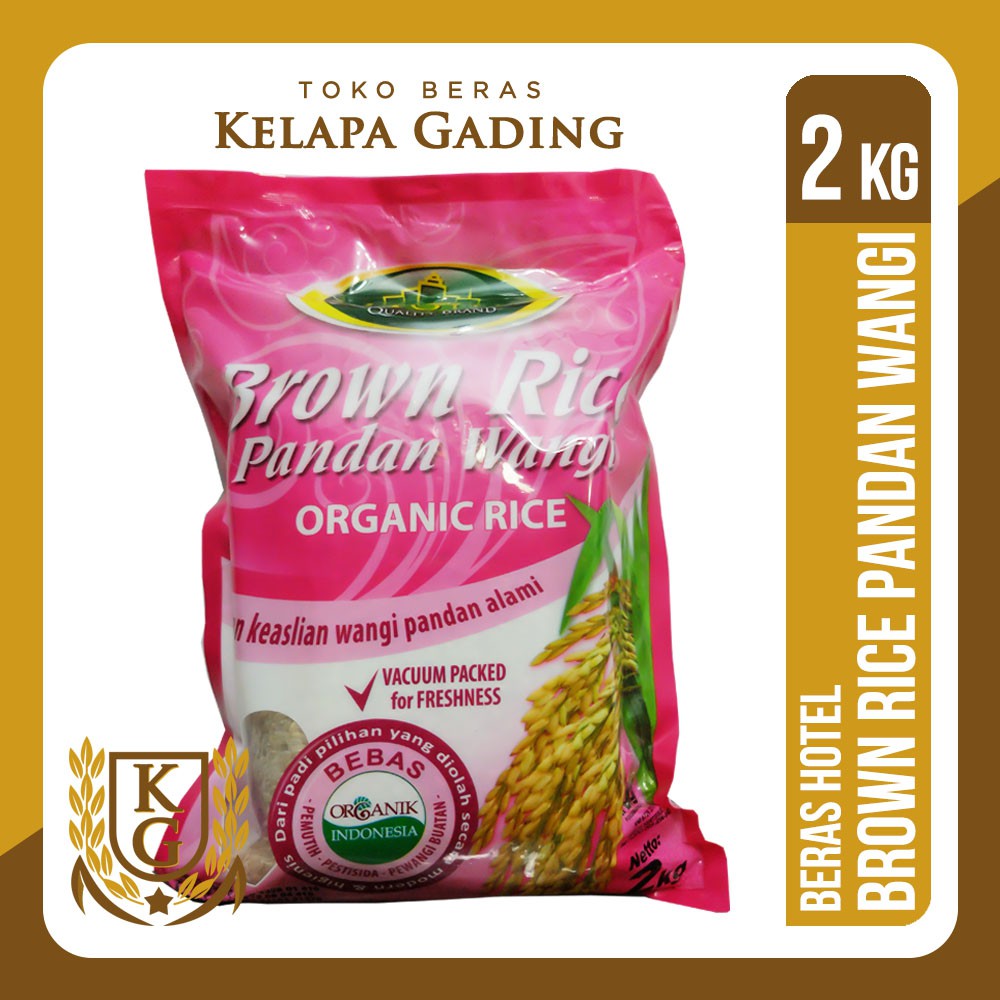 

BERAS HOTEL BROWN RICE 2 KG PANDAN WANGI ORGANIK PREMIUM 2KG