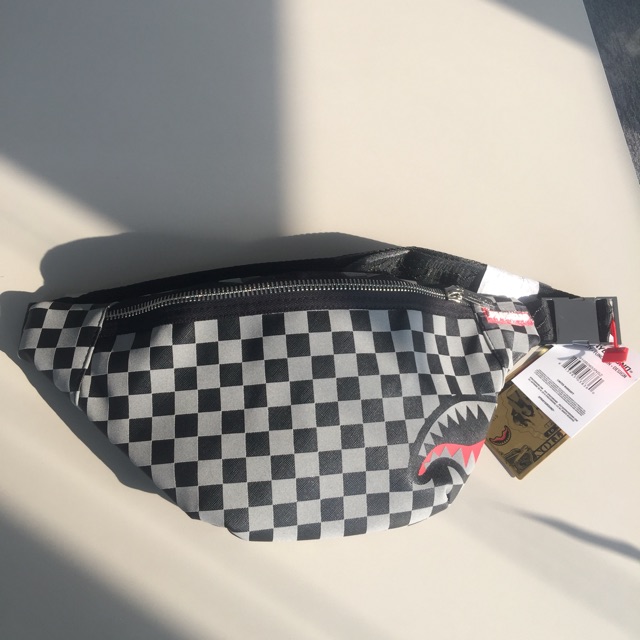Sprayground Sharck in Paris Grey Waist Bag