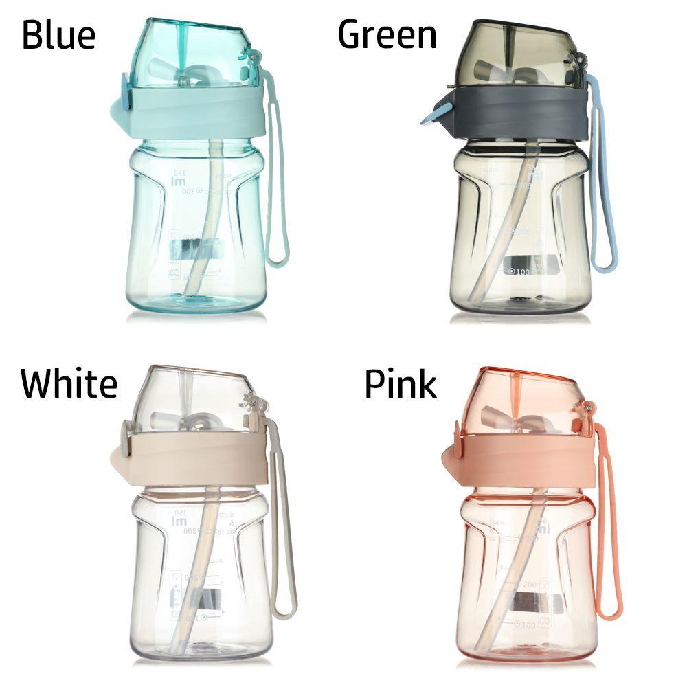 Chookyy 400ML Sedotan Cangkir Air Portable Tahan Pecah Perlengkapan Travel Makan Anak Mengandung Tanda