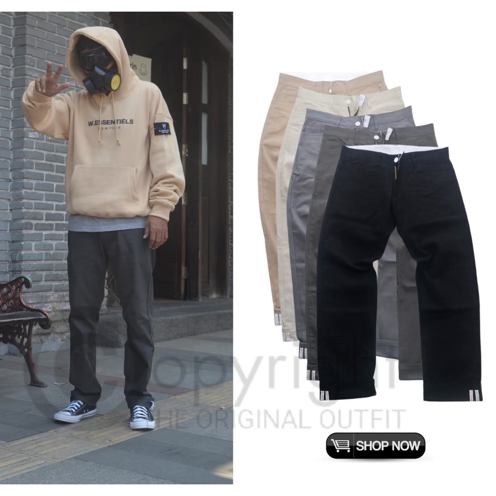 Celana Panjang Pria Outfit Selvege