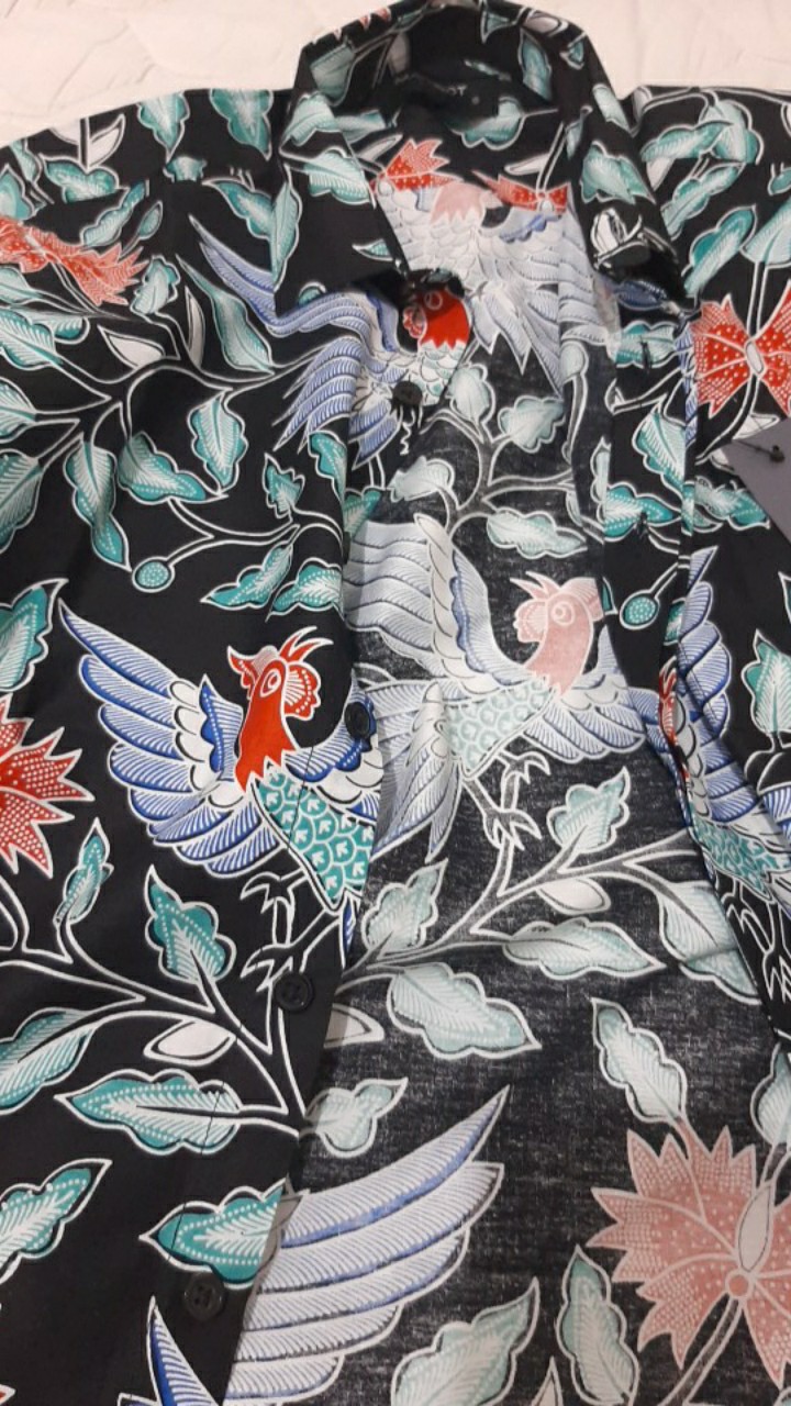 Maginot Kemeja Batik 2.0 Davanka-ls Lengan Panjang Pria + Free Masker