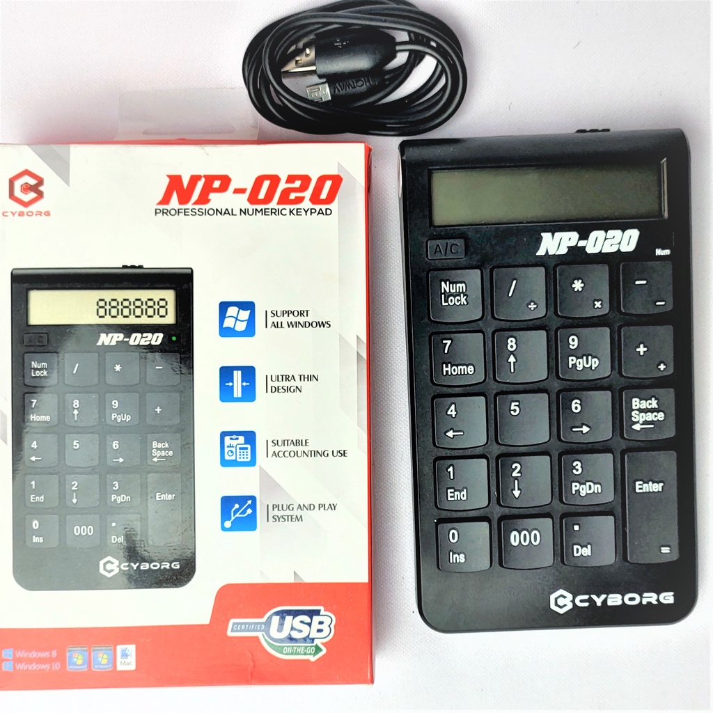 

Cyborg Professional Numeric Keypad + Kalkulator (NP-020)