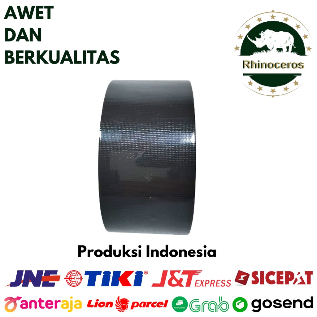 Cloth Tape RHINOCEROS TAPE Lakban Kain Lakban Jilid Selotip Kain Isolasi Kain 48m x 5 meter