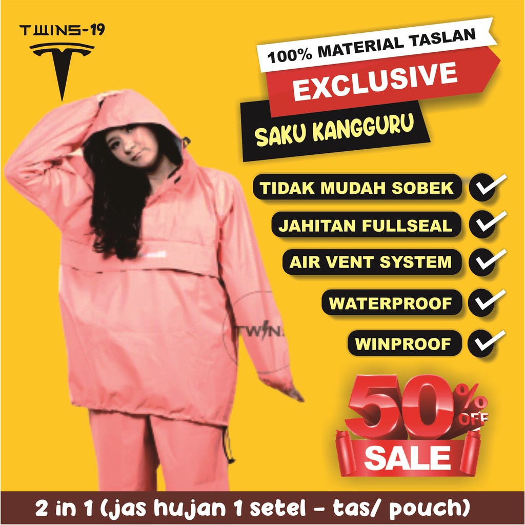 Terlaris.. Jas Hujan Celana Jas Hujan Wanita Setelan Jas Ujan Jumbo Bigsize Jaa Hujan Ujan Mantel Mu