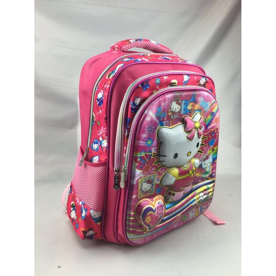 Tas Ransel Anak Sekolah SD Hello Kitty 5D Timbul Hologram Import