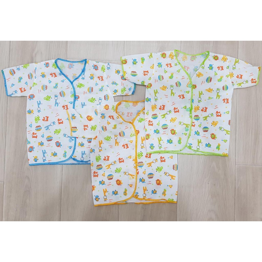 Baju Bayi Lengan Pendek Kaos Bayi Newborn Atasan Bayi Baru Lahir BCS-050KK