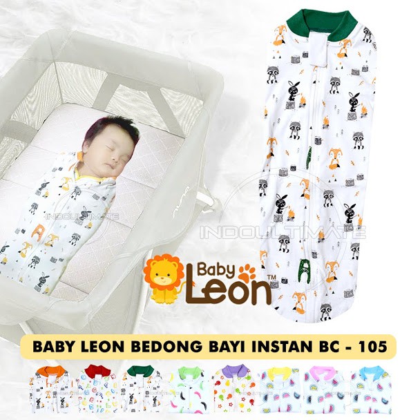 Bedong Bayi Instan Katun SNI BABY LEON bedong reseleting Baju pakaian new born selimut bayi Motif random bisa pilih warna