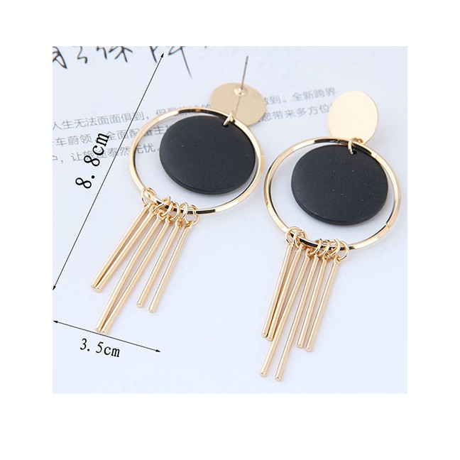 LRC Anting Tusuk Vintage Tassel Decorated Earrings