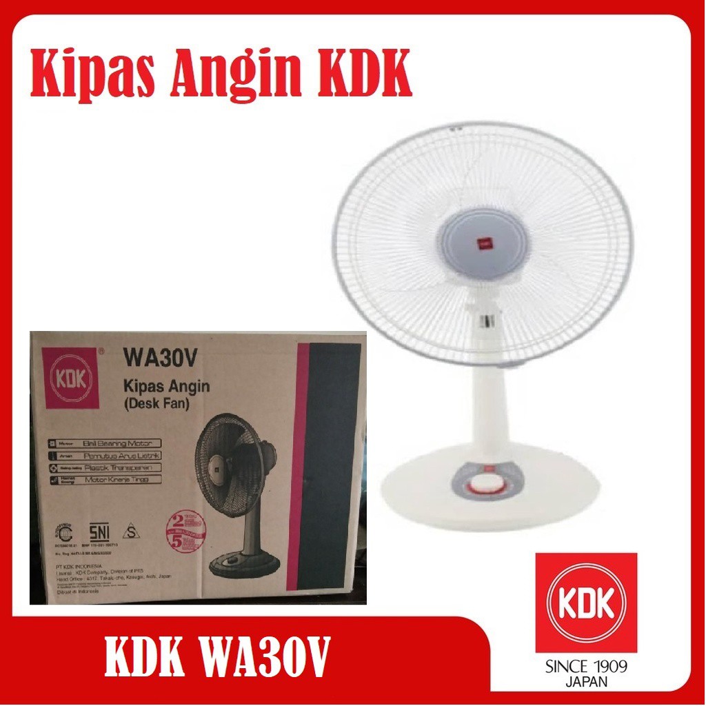 KDK Kipas Angin Meja / Desk Fan / KDK WA30V / Kipas Angin KDK Garansi