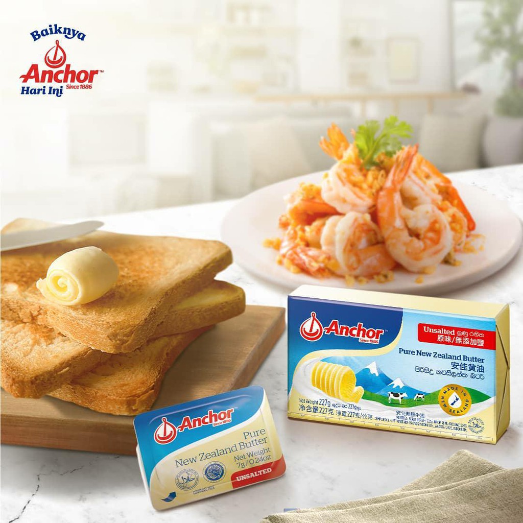 Anchor Salted Unsalted Butter Mini 7 Gram Mentega MPASI Bayi - Kabakids Store tu