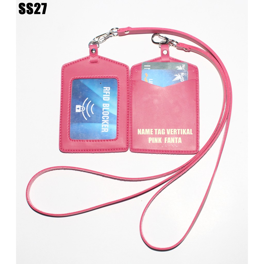 

H7Y NAME TAG KULIT / ID CARD HOLDER KULIT / ID CARD / GANTUNGAN NAMA VERTIKAL SS27