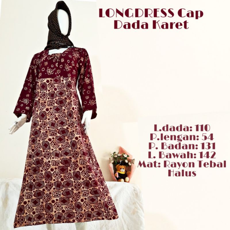 DASTER BATIK LENGAN PANJANG. daster batik pekalongan. daster cap