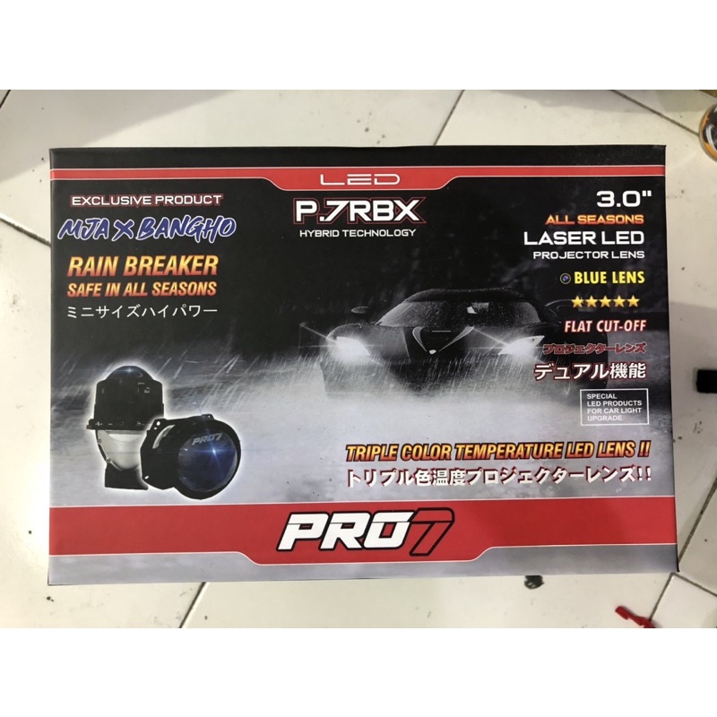 Projector Laser LED PRO7 P7RBX Blue Lens Hi-Low 65/75W
