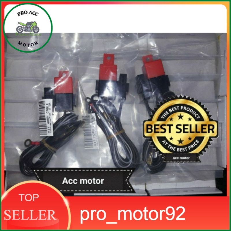 Relay set Denso klakson lampu motor dan mobil