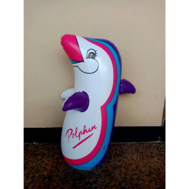 Murah Balon tinju pinguin tinggi 46cm/balon tinju anak/samsak tinju anak