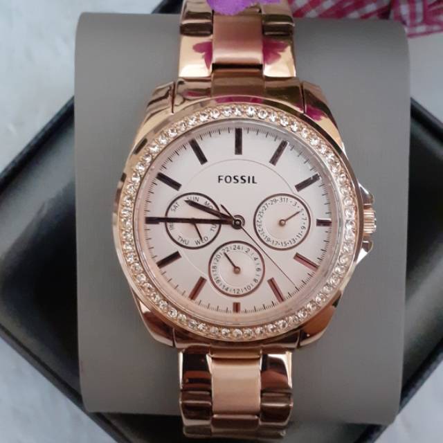 Fossil BQ3316 Janice Multifunction Rose Gold Tone Stainless Steel