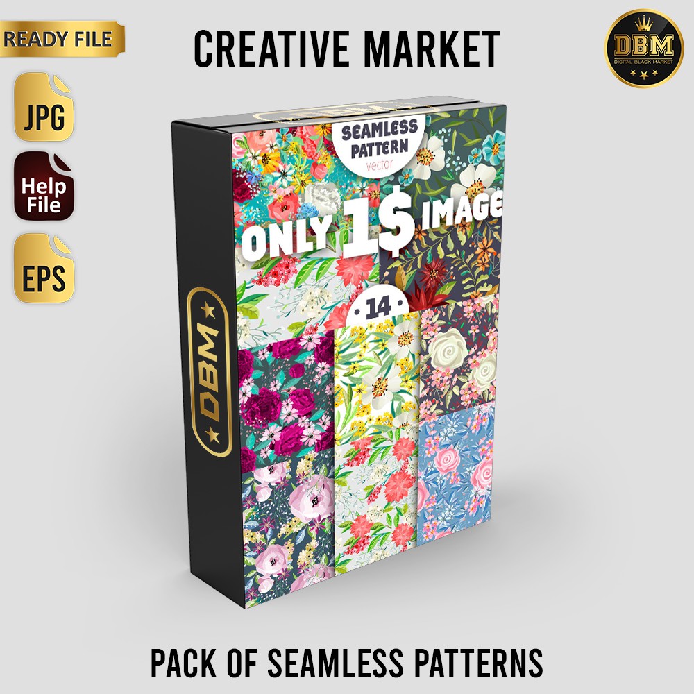 Pack of Seamless Patterns - Illustrator