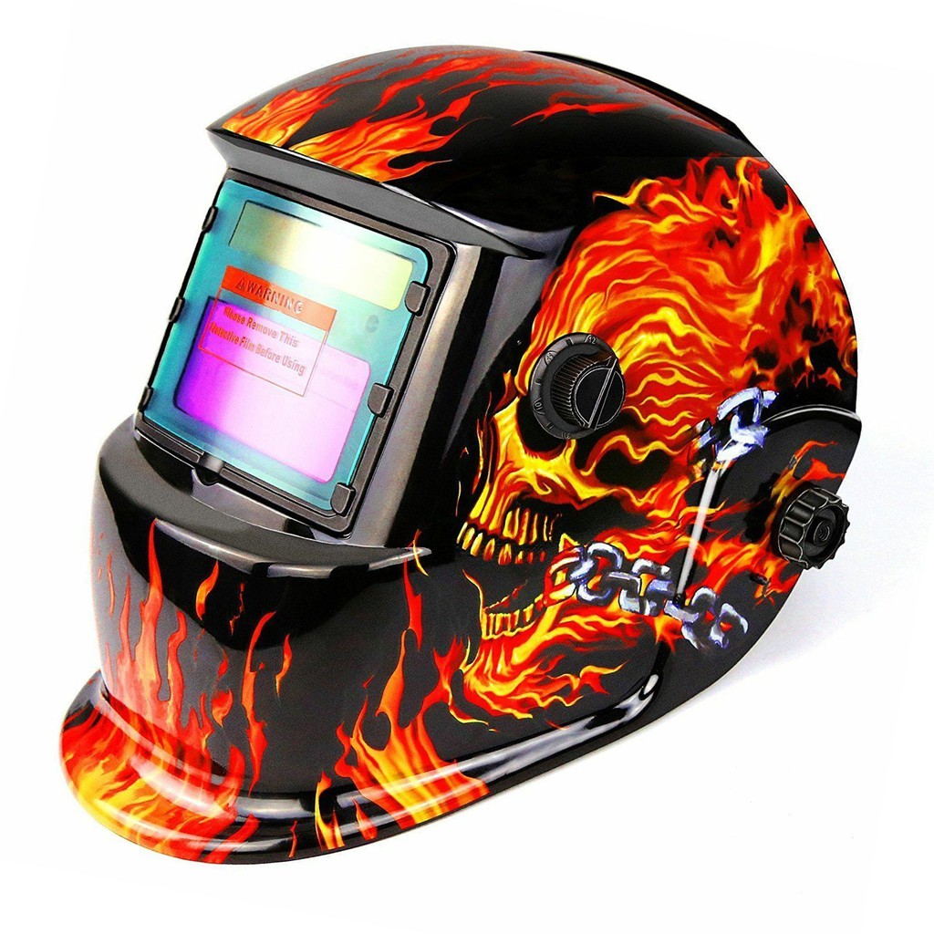 Helm Las - Helm Las Otomatis Gelap - Masker Las Otomatis - Topeng Las Otomatis - Pelindung Mata